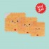 Set of 3 Reusable Snack Bags - Cookie