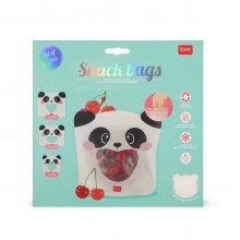 Set of 3 Reusable Snack Bags - Panda