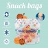 Set of 3 Reusable Snack Bags - Space