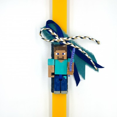 Λαμπάδα Φιγούρα Minecraft Steve