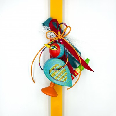 Λαμπάδα Ξύλινη Σφυρίχτρα Πουλάκι