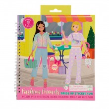 Μπλοκ Αυτοκόλλητων Fashion Friends Dress Up - Coffee Time