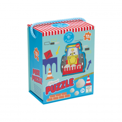 Παζλ Σχηματικό Construction 12κομ.