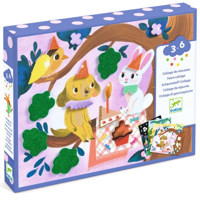 Κατασκευή Κολάζ Με Αφρώδη Αυτοκόλλητα "Λαμπερά Πάρτι"