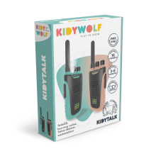 Kidywolf Walkie Talkie Nude/Cyan - Rechargeable Battery