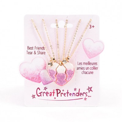 Σετ Κολιέ Καρδιά Best Friends