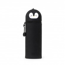 Soft Silicone Pencil Case 2in1 - Penguin