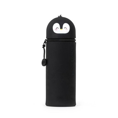 Soft Silicone Pencil Case 2in1 - Penguin