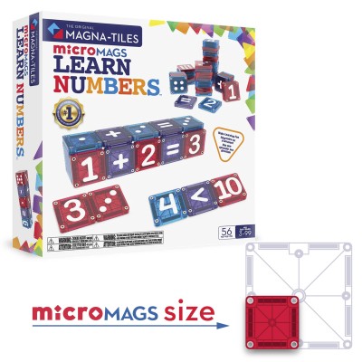 Magna-Tiles microMags Learn Numbers 55 Piece Set