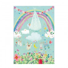 Ευχετήρια Κάρτα Rainbow Baby