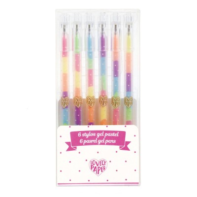 Σετ Στυλό Gel Pastel 6τεμ.